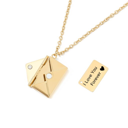 Leuna Paris | Collier enveloppe message personnalisé