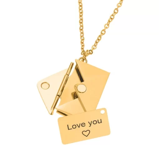 Leuna Paris | Collier enveloppe message personnalisé