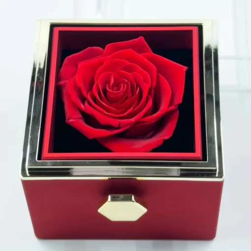 Leuna Paris | Coffret Rose Éternelle avec Collier Gravé